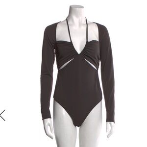 NICHOLAS Slate Gray Bodysuit